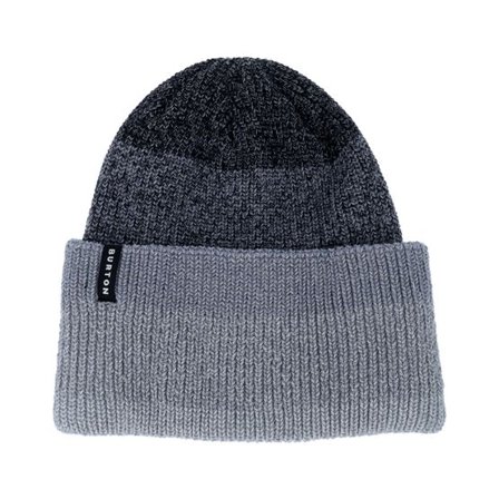 Burton - Grå cuff Beanie - Recycled All Night Long Beanie True Black Cuff @ Hatstore