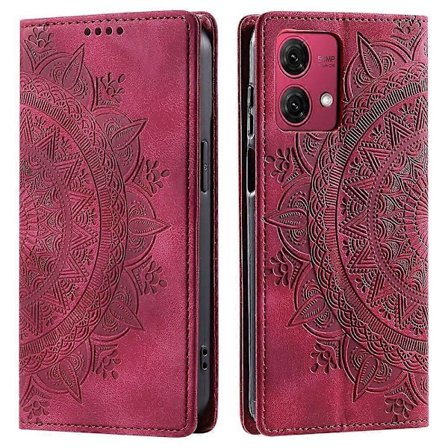 Motorola Moto G84 5G -kotelo, naarmuuntumaton PU-nahkainen magneettinen kuvioitu matkapuhelimen suojus