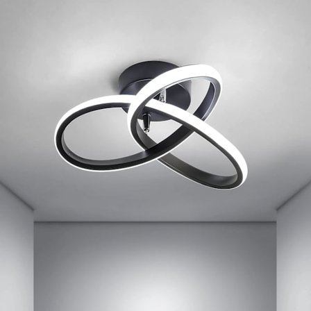 LED loftslampe, moderne LED loftslampe, sort C