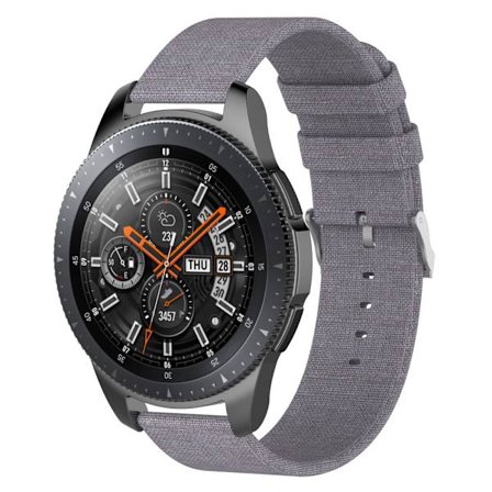 Canvasarmband Samsung Galaxy Watch 46mm Grå
