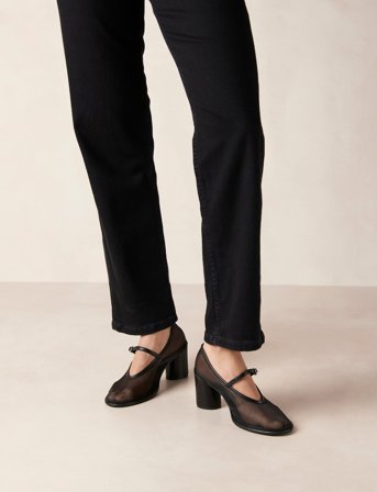 ALOHAS Esha Mesh Black Pumps - Black - 36