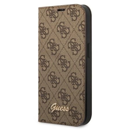 Guess GUBKP14SHG4SHW iPhone 14 6.1 "brun / brun bog 4G Vintage Gold Logo