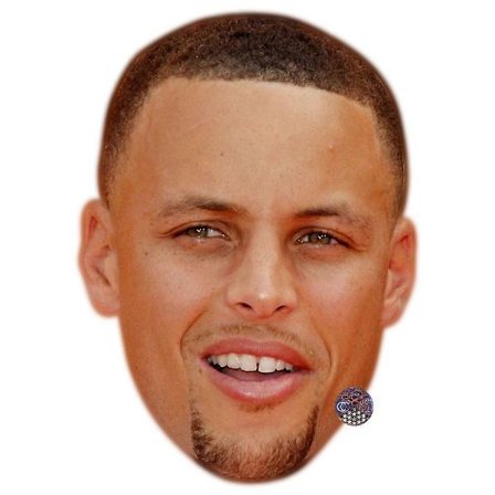 Stephen Curry Kjendis Maske, Flatt Kort Ansikt