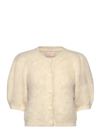 by Ti Mo Hairy Knit Puffed Jacket - Cream - M