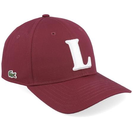 Lacoste - Červená adjustable Kšiltovka - Spleen Adjustable @ Hatstore