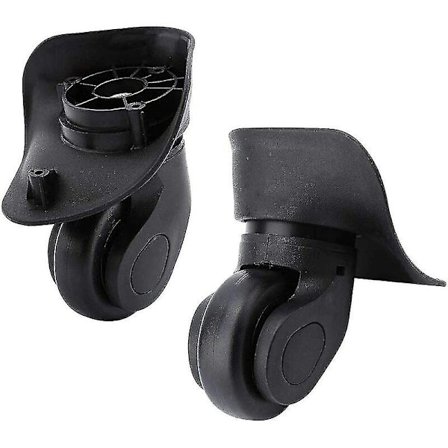 Par af kuffert hjul universel udskiftning reservedel holdbar lydløs gummi multi-retnings hjul til skift reparation hjul kuffert bagage Samson