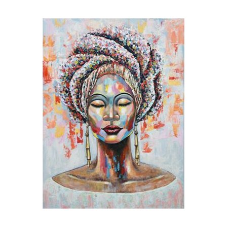 Dekorativt lærredskunst, flerfarvet, 90x120 cm