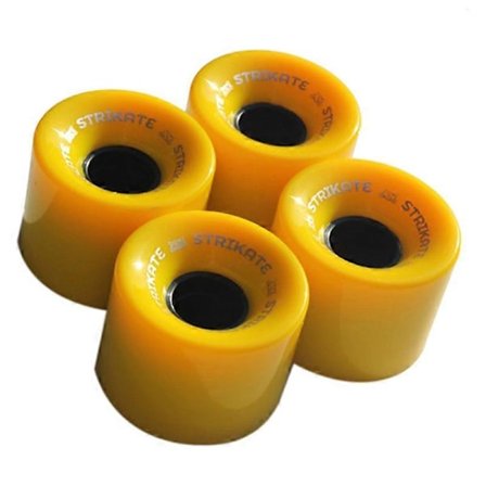 4 stk. 60X45mm Cruiser Skateboard Hjul PU Hjul Longboard Cruiser Hjul, Gul