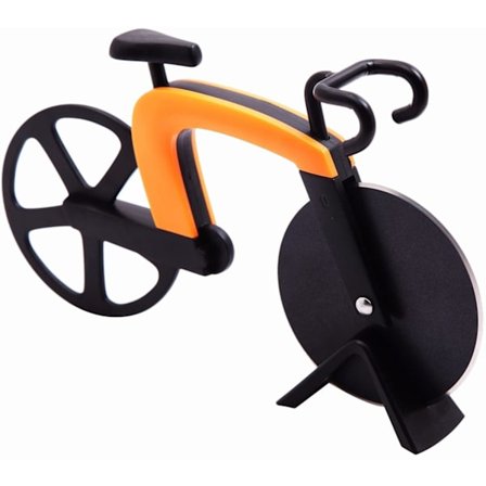 Rustfritt stål Non-Stick Pizzaskjærer Sykkel Pizzaskjærer Grea