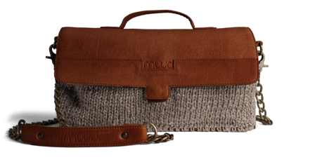 Muud Strikkepakke Haumea Veske grå-richbrown