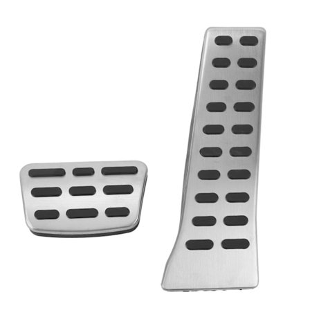 Gas Broms Gas Pedal Cover Rostfritt Stål Anti Slip Fot Pedal Pads Ersättning för Hyundai Tucson Sonata Santa Fe Automatisk Växellåda
