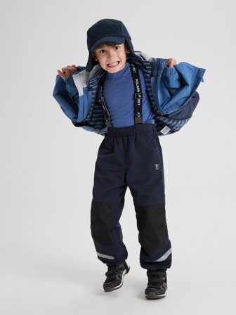 Polarn O. Pyret - windproof fleece beanie - 56 - 58 - Childrenswear - blue