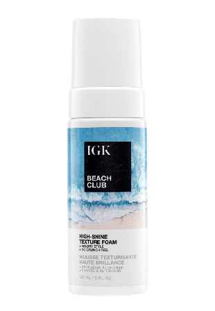 IGK Beach Club High Shine Texture Foam Inpackning & behandling Dam 150ML