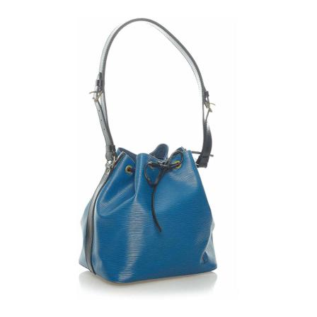 Louis Vuitton Vintage, Pre-owned Shoulder Bags Blauw, Dames, Maat:ONE Size,leer