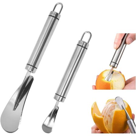 Grapefrugtåbner i rustfrit stål, grapefrugtkniv til køkkenet, alsidig citrusfrugtskræller til grapefrugt, citron, appelsin