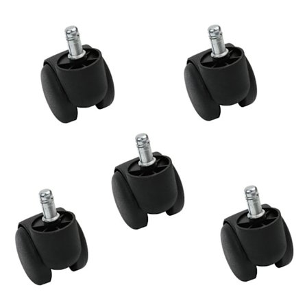 Stolshjul länkhjul möbelhjul 5-pack 50 mm / 2 tum