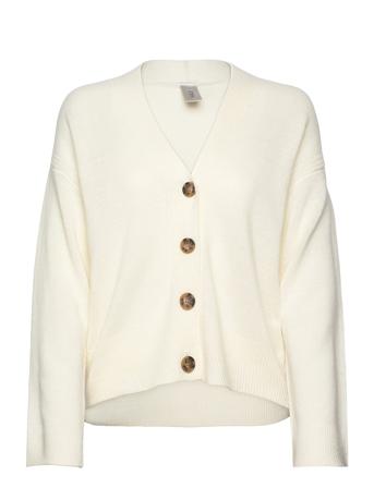 Yasfrido Ls Wide Knit Cardigan Noos Cream YAS
