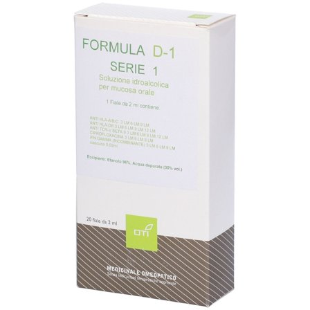 Oti Formula D-1 Serie 1 Composto 20 Fiale Idroalcoliche 2ml