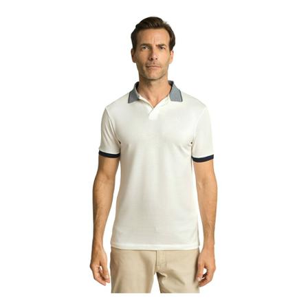 Hackett, Polo Stripe Shirt Wit, Heren, Maat:M