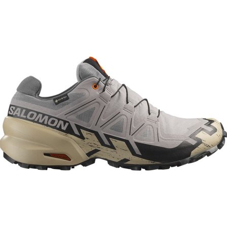 Salomon - Chaussures de trail running pour homme Speedcross 6 Gore-tex - Gull / White Pepper / Black - 46