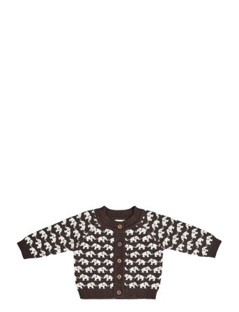 Cardigan, Ao Elephants, Merino Wool, Brown Brown Smallstuff
