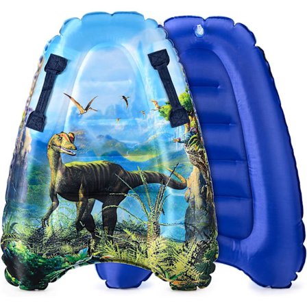 Bodyboard, oppustelig surfmåtte med håndtag - letvægts flydende svømmehjælp til børn og voksne, sikkerhedsværktøj til stranden til svømning