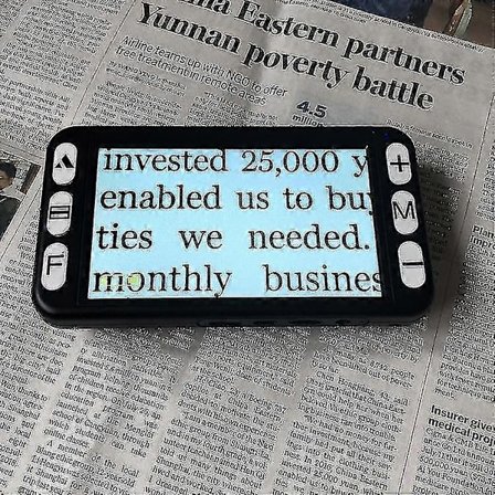 5-tommers LCD-skjerm Vision Video Forstørrer Bærbar Lese Forstørrer Elektronisk Lesehjelp Håndholdt TV-utgang Stemme