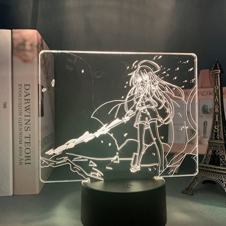 Anime LED-lampa Shakugan No Shana för barnrum, nattlampa, present till barn, manga Shakugan No Shana 3D-lampa, sovrum