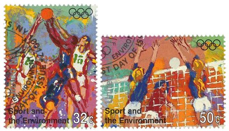 FN New York - Olympiske lege - Stemplet sæt 2v