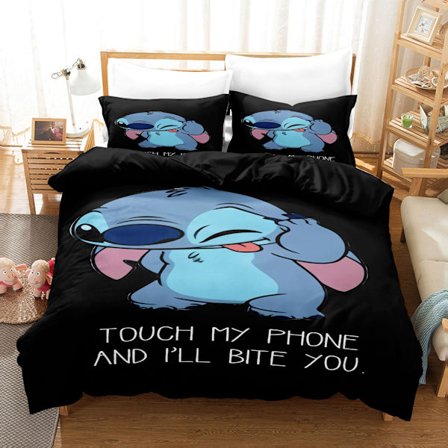 Tegnefilm animation Stitch serie sengetøj dynebetræk tre dele