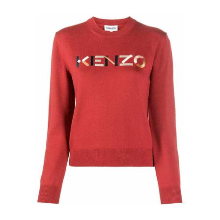 Kenzo Embroidered Logo Sweater Rød, Dame