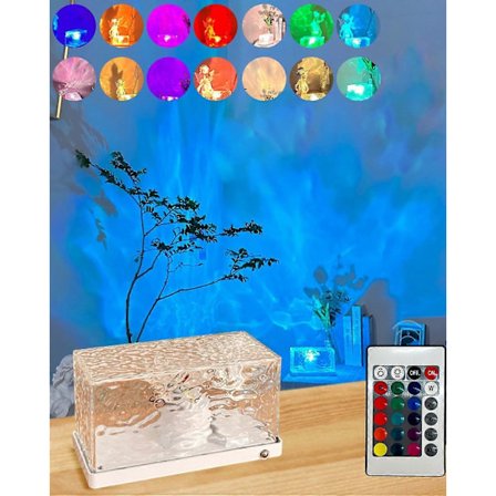 Norrsken Aurora Projektor, Genopladelig Ocean Wave Projektor, 16 RGB-farver (FMY)