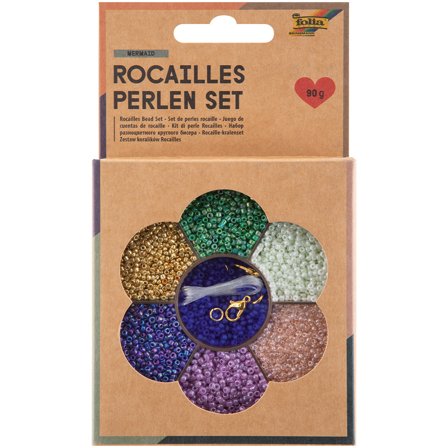 Folia Rocailles-perler sett Lilla