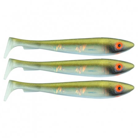 Svartzonker McRubber Flash Shad 17cm (3pcs) - Golden Bream
