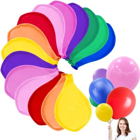 45 cm store ballonger XXL, 50 stk gigantiske ballonger, fargerike, store ballonger, dekorasjon til bryllup, bursdag, dåp, babyshower, barn