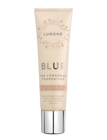 LUMENE Blur 16H Longwear Spf15 Foundation 1 Classic Beige - 30 ml