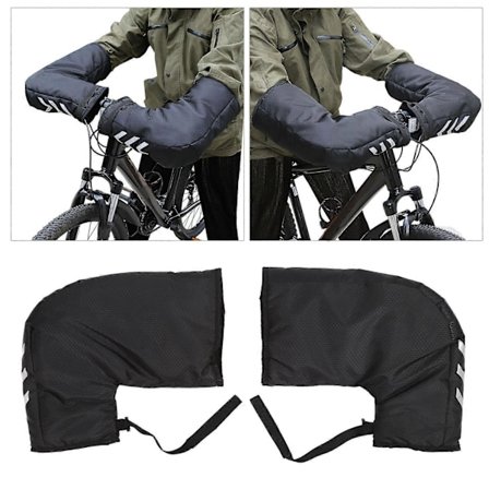 Reflekterende Cykelstyr Luffer Efterår Vinter Styr Luffer Koldt Vejr Cykelhandsker til Mountainbike Udendørs Natkørsel