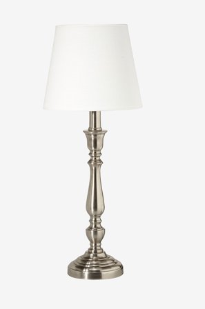 PR Home - Bordlampe Therese 38 cm - Sølvfarvet - Bordlamper - Fra Homeroom