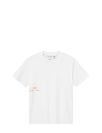 Relaxed Heavy Globe T-Shirt T-shirts & Tops Short-sleeved Hvit Cuera*Betinget Tilbud