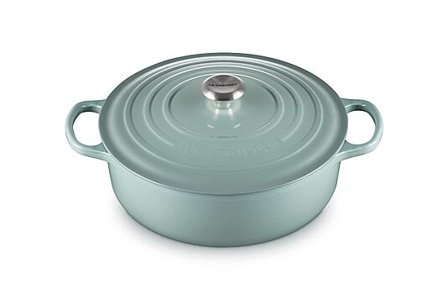 LE CREUSET Støpejernsgryte lav 30cm/6,2l Sea Salt