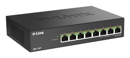 D-LINK 8 ports 2.5G/MultiGig PoE Unmanaged Switch, Metal