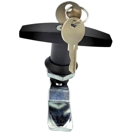 T-formet håndtagsknast i zinklegering til værktøjskasse, elskab, opbevaringsskab, arkivskab, RV bildør