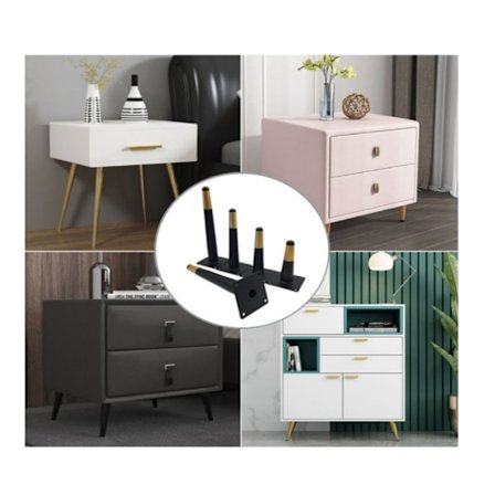 Koniske møbelben, 4-pak S