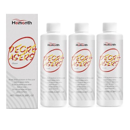Bilglas olie film rengøringsmiddel dekontaminering fjerner oliefilm anti-dug klar rengøring vedligeholdelse bil 100ml