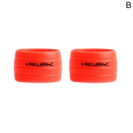 1 Par Mtb Road Cycling Bike Fix Ring Gel Silikon Handtag Gri