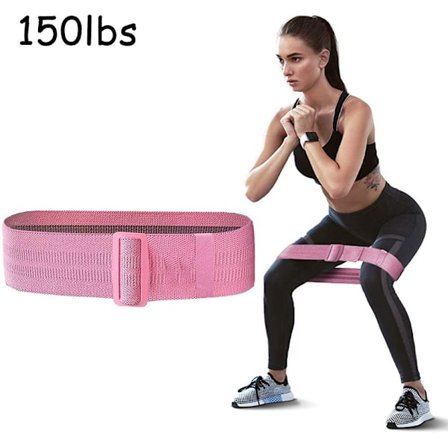 Booty Resistance Hip Band - Fitness Band Gymnastikband Sportband Justerbar Rosa
