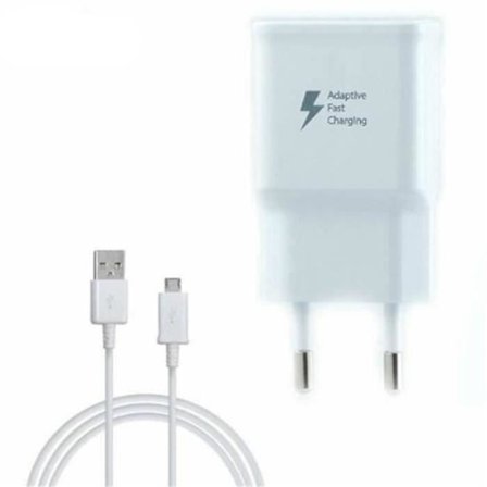 Lader - Samsung - EP-TA20EWE - Hurtigopladning 2A - Kabel 1M - Hvid