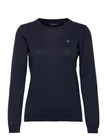 Cotton C-Neck Blue GANT