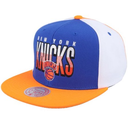 Mitchell & Ness - NBA Blå snapback Keps - New York Knicks Billboard 2 Hwc Blue/Orange Snapback @ Hatstore