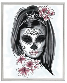 Diamond painting Halloween mask - Collection D'Art